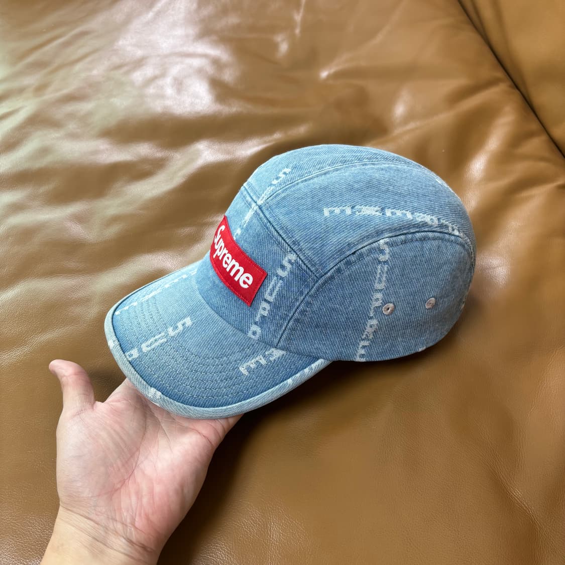 Supreme 슈프림 워시드 데님 캠프캡 모자 (Washed Denim) 상품이미지5