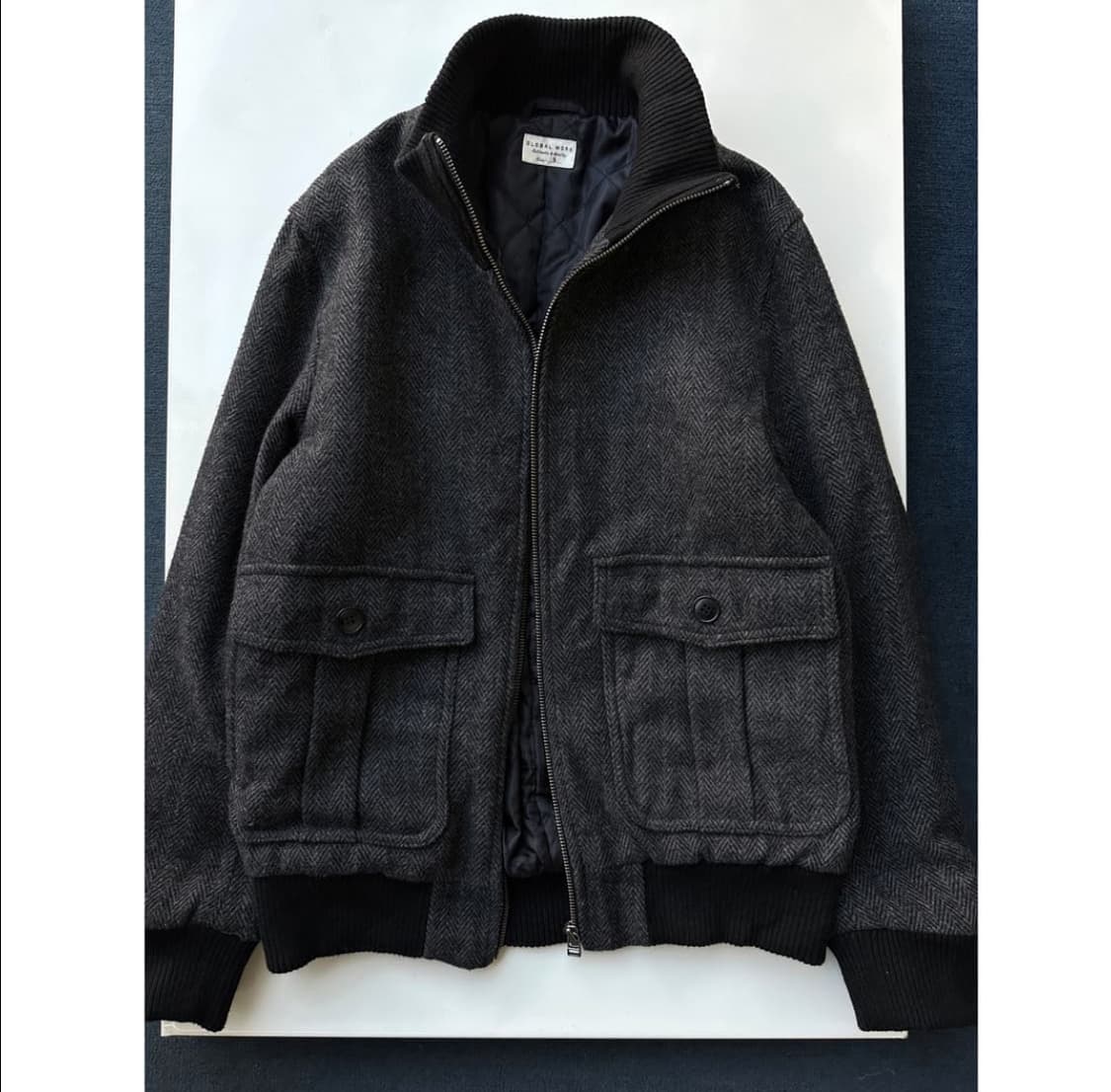 글로벌워크 트위드 점퍼 상품이미지2