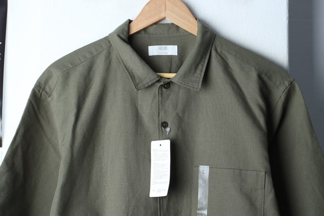 (L-XL) 유니클로 반팔 카라 티셔츠 새상품 셔츠 남방 마-H31446 상품이미지3