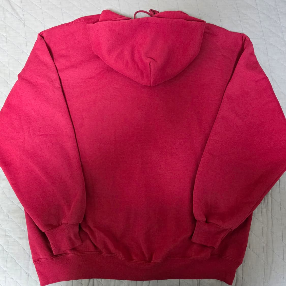 [XXL] 90s 빈티지 러셀 애슬레틱 레드 후드집업 - 라이트 페이드 상품이미지7