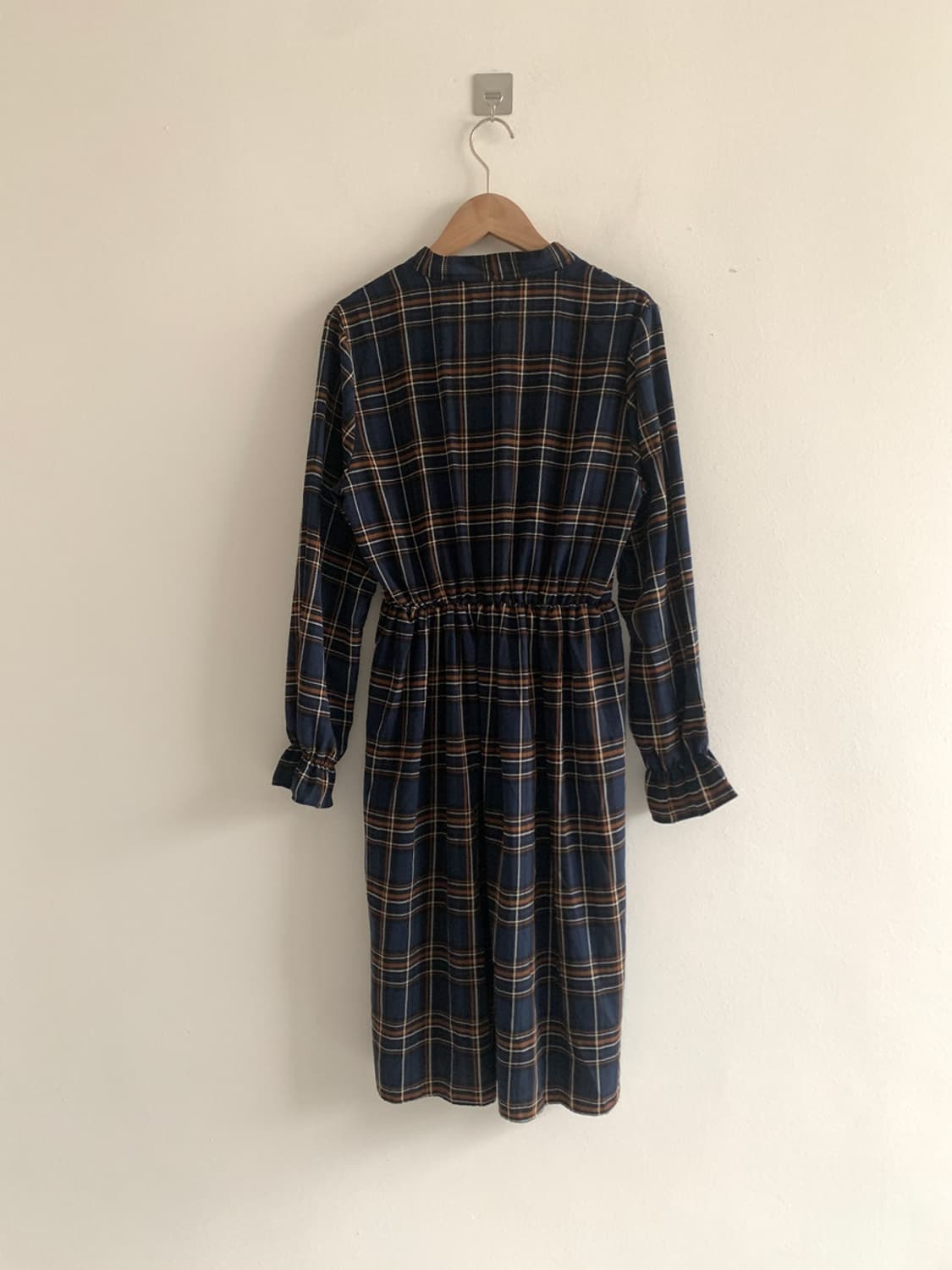 Check Ribbon Neck Dress 상품이미지8