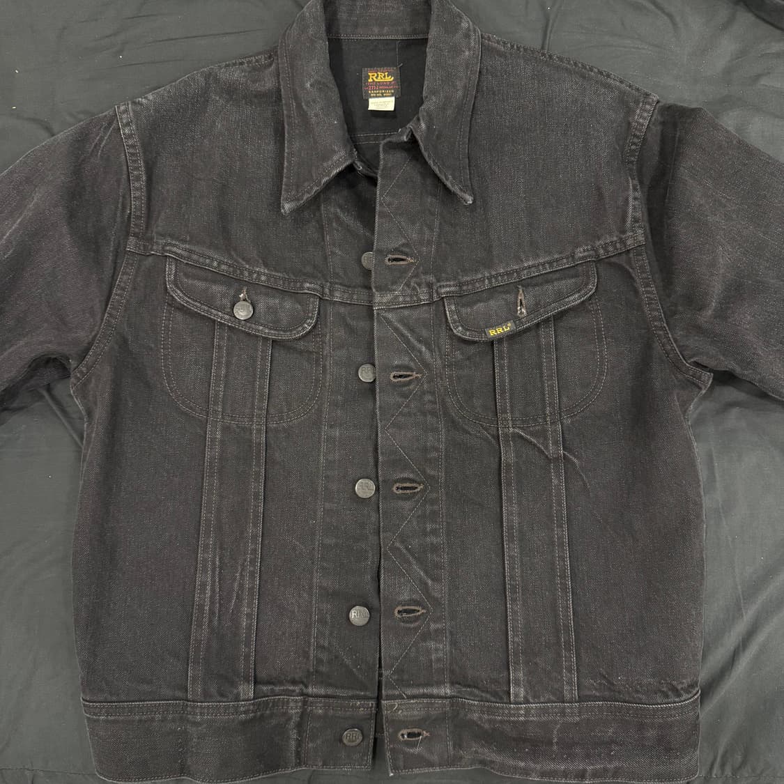 RRL Lot271 데님 트러커 재킷 블랙 (M) 상품이미지2