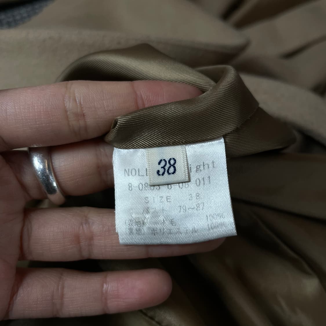 NOLLEYS 연베이지 투포켓 롱 코트 38 상품이미지5