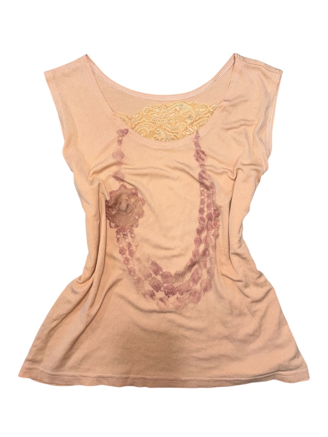necklace orange sleeveless 상품이미지1