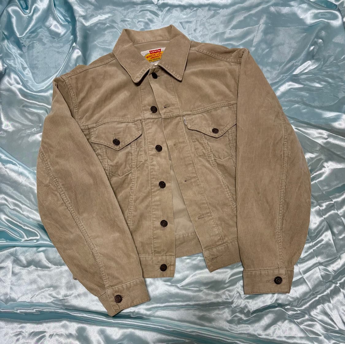 90s 리바이스 화이트탭 코듀로이 베이지 데님자켓  상품이미지1