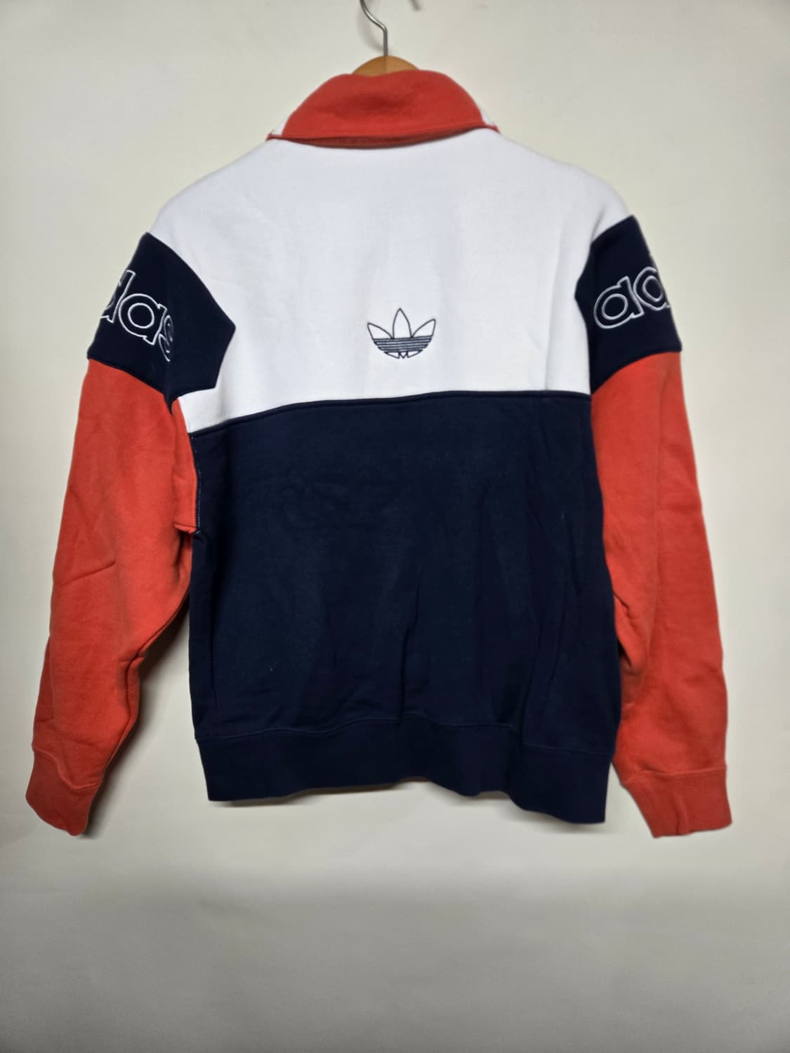 아디다스 삼선 럭비 카라티 오렌지 네이비M 상품이미지2