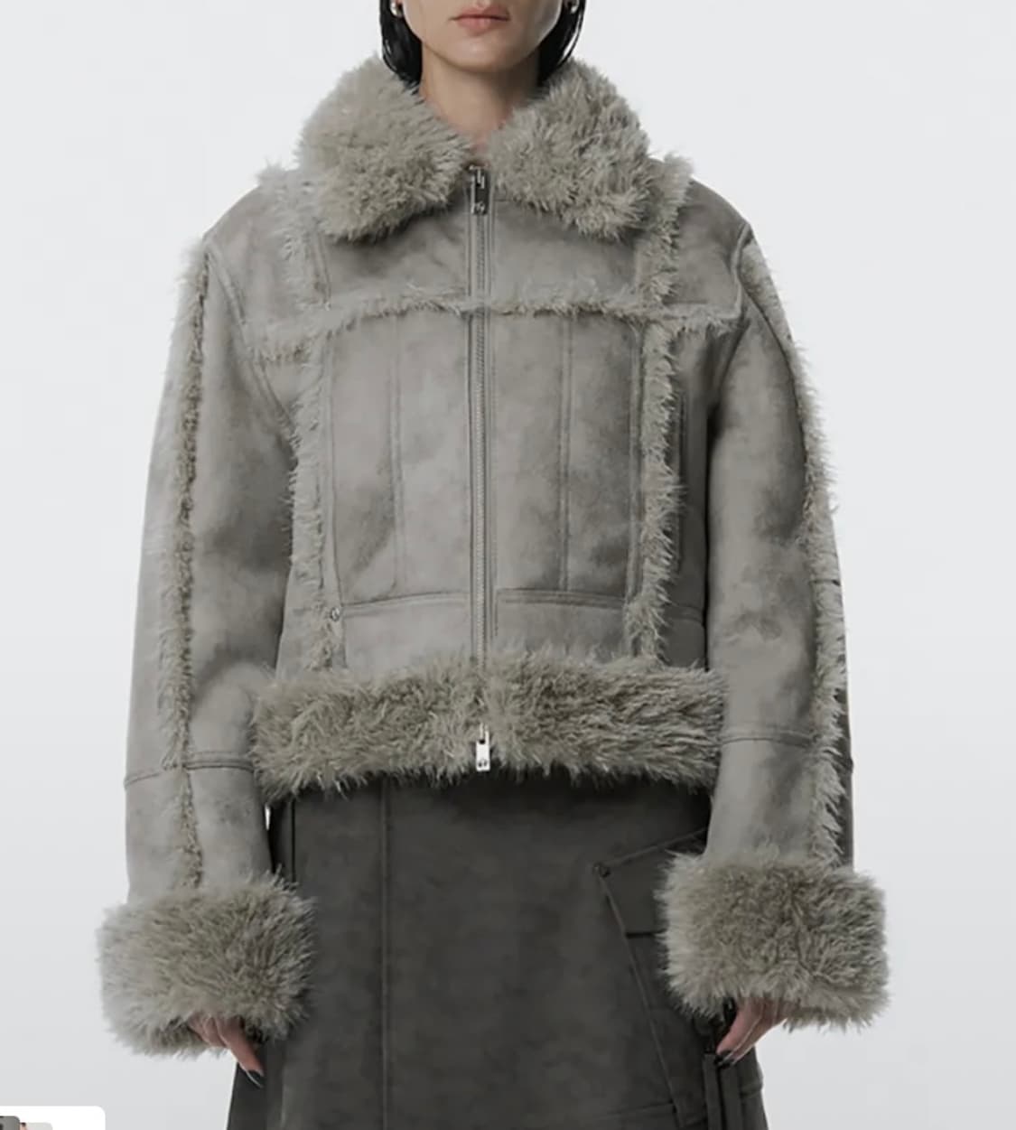 트리밍버드 시어링크롭무스탕 판매해요 상품이미지1