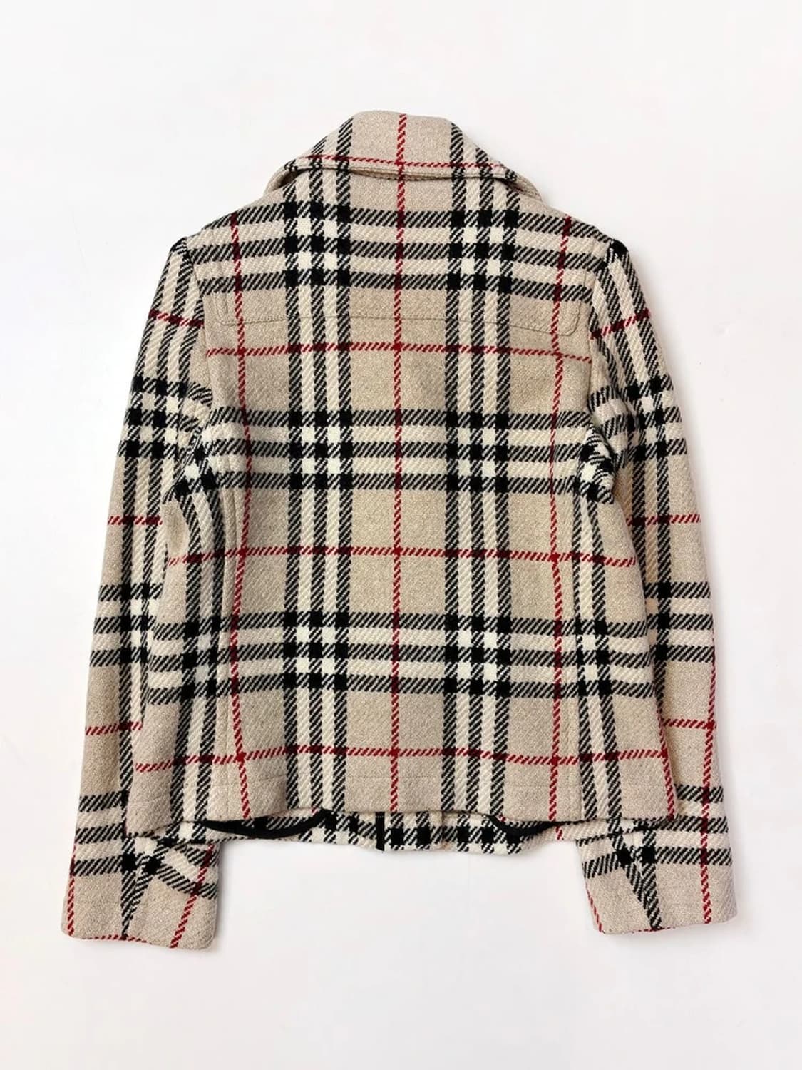 버버리 런던 00's 노바체크 램스울 자켓 PN5604    상품이미지4