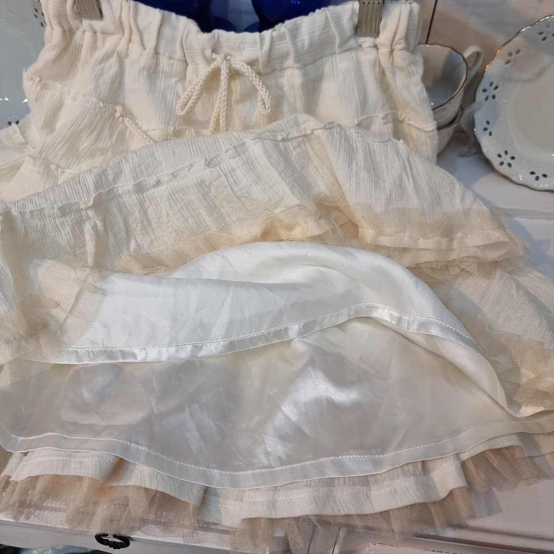 아이보리 캉캉 스커트 상품이미지5