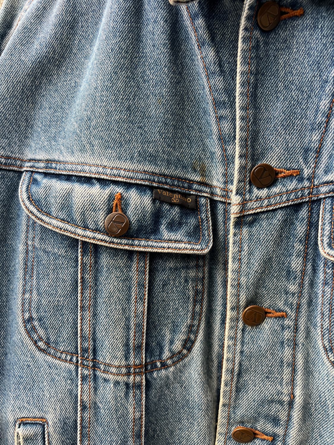 1990s VALENTINO DENIM TRUCKER 발렌티노 데님자켓 상품이미지5