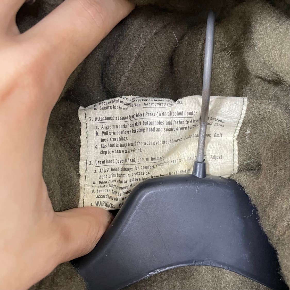 M51 피쉬테일 개파카 야상 (내피 모자 풀구성) 상품이미지5