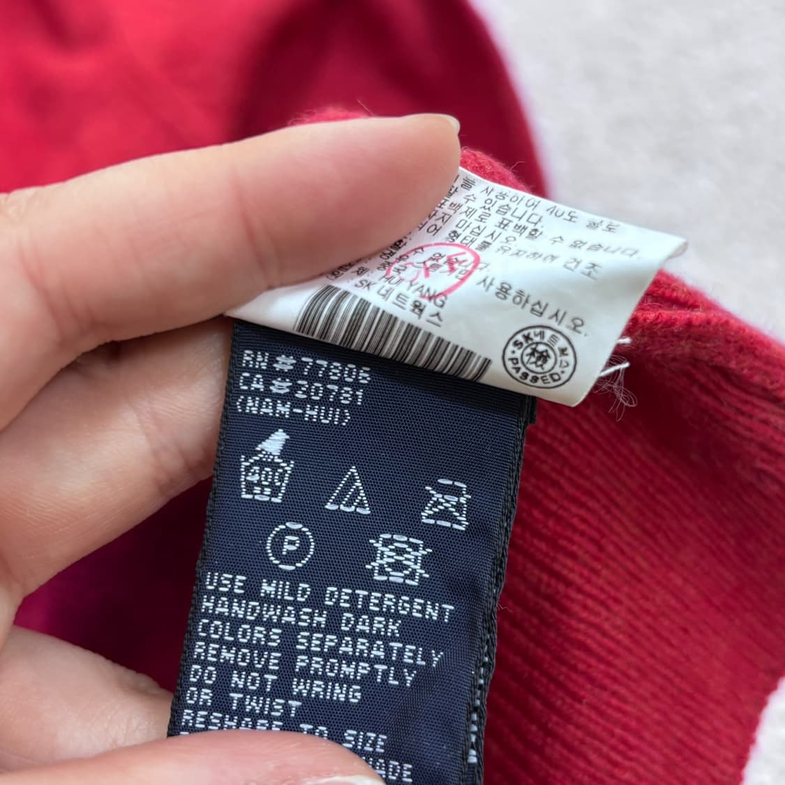 M 타미힐피거 클래식 반집업 긴팔 니트 0429E 상품이미지5