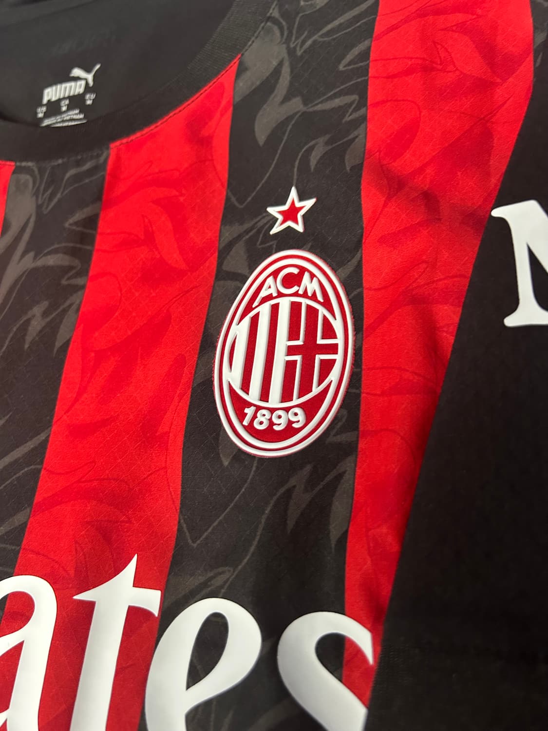 25/26 AC 밀란 홈 어센틱 유니폼 상품이미지4