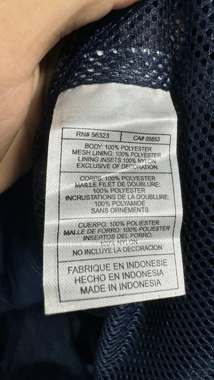 나이키 빈티지 파이핑 바람막이 집업 자켓 네이비 상품이미지7