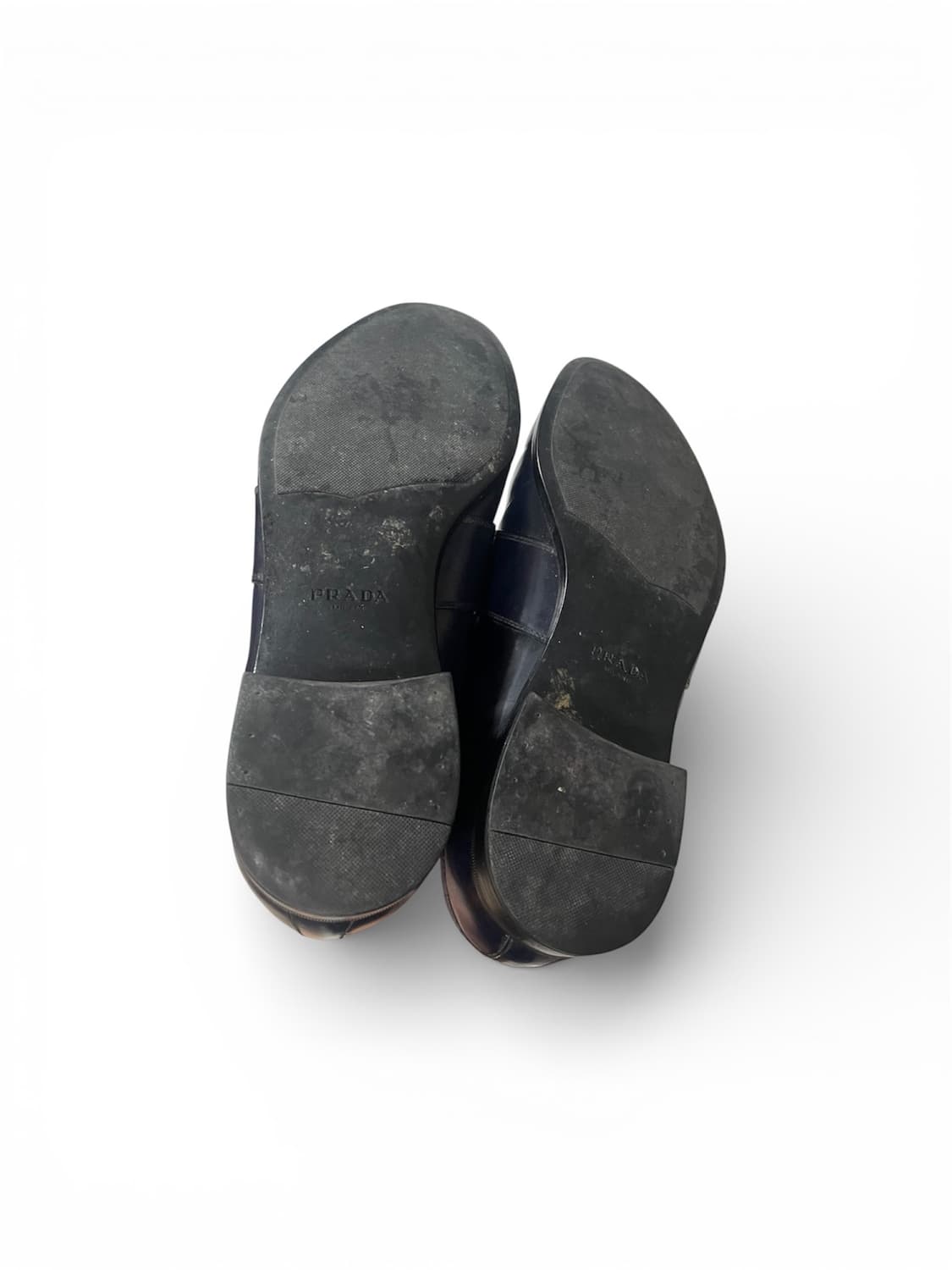 275) 프라다 빈티지 로고 로퍼 구두 상품이미지5