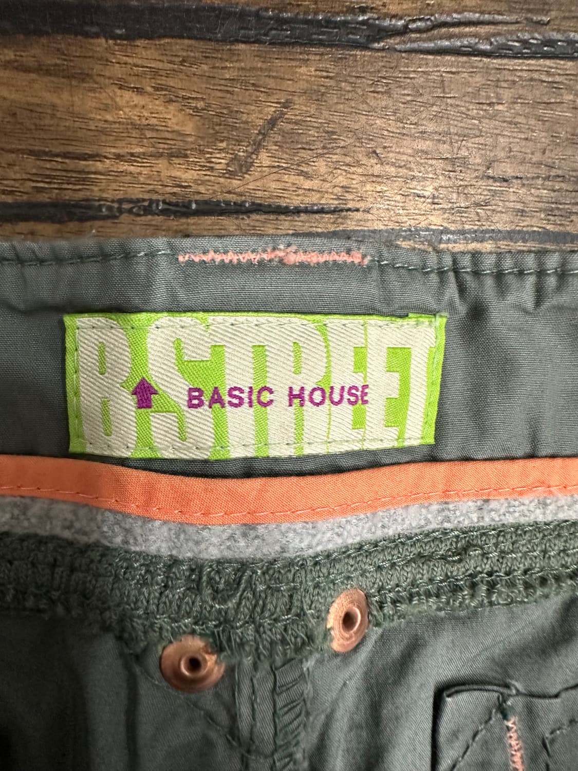 Basic House Y2K 카고팬츠 카키 멀티포켓 스트링팬츠 실측29 상품이미지6