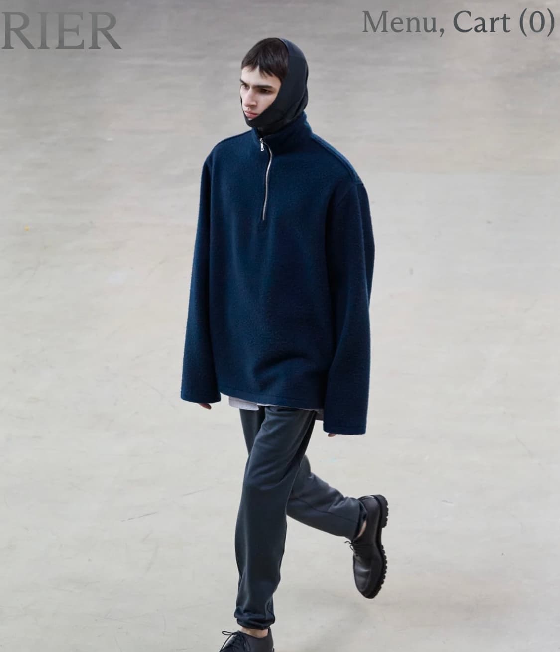 [L,XL]리에르 25fw Fleece athletic/네이비 상품이미지1