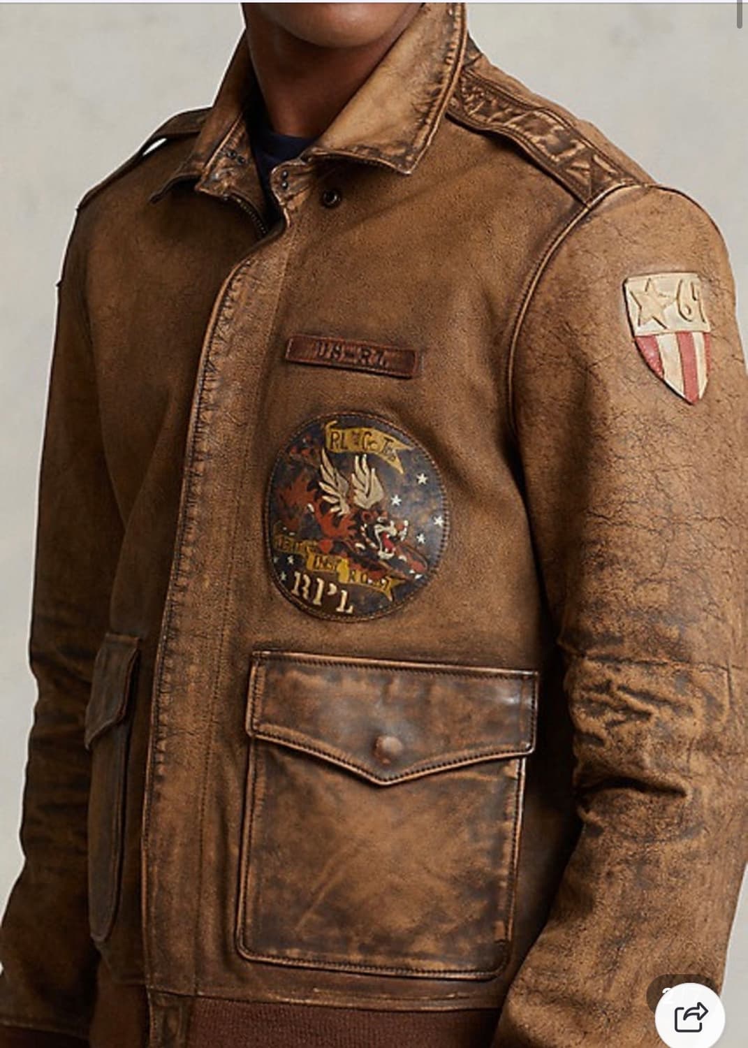 폴로 A2 레더 플라이트 자켓 S사이즈 상품이미지2