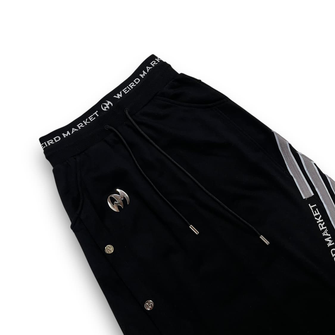 위어드 마켓 복서 로고 프리브 해체주의 삼선 다크 트랙스커트 상품이미지2