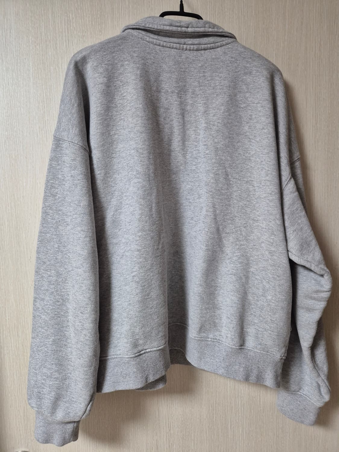 HAAG 헤이그  하프집업 맨투맨 그레이 반집업 상품이미지4