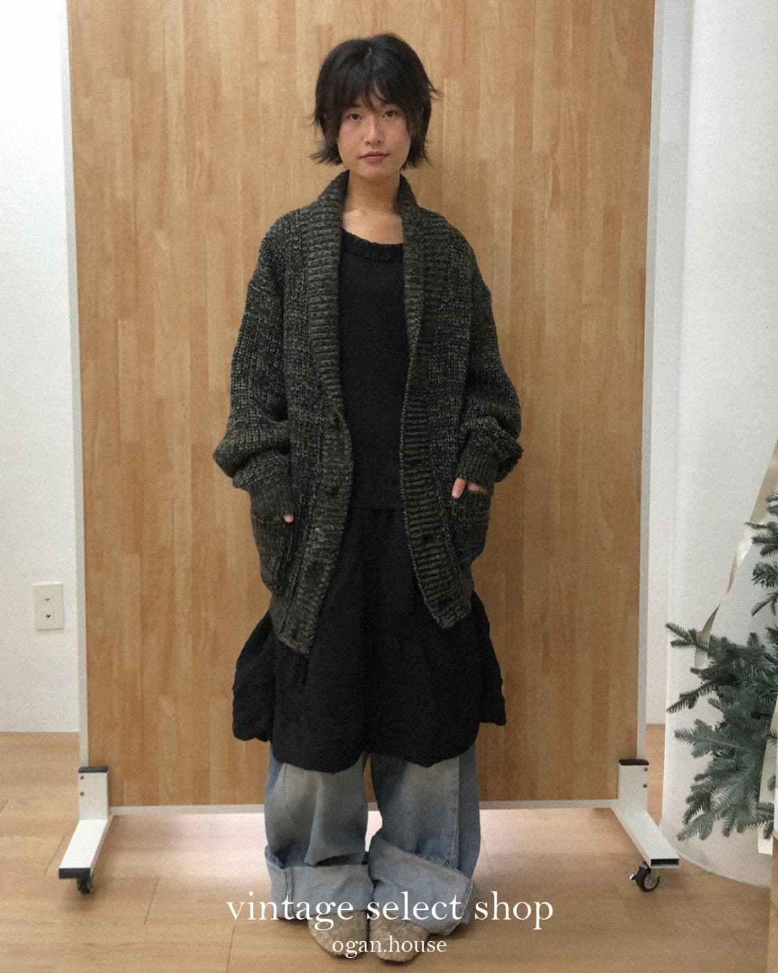 vintage wool cardigan(unisex) 상품이미지3