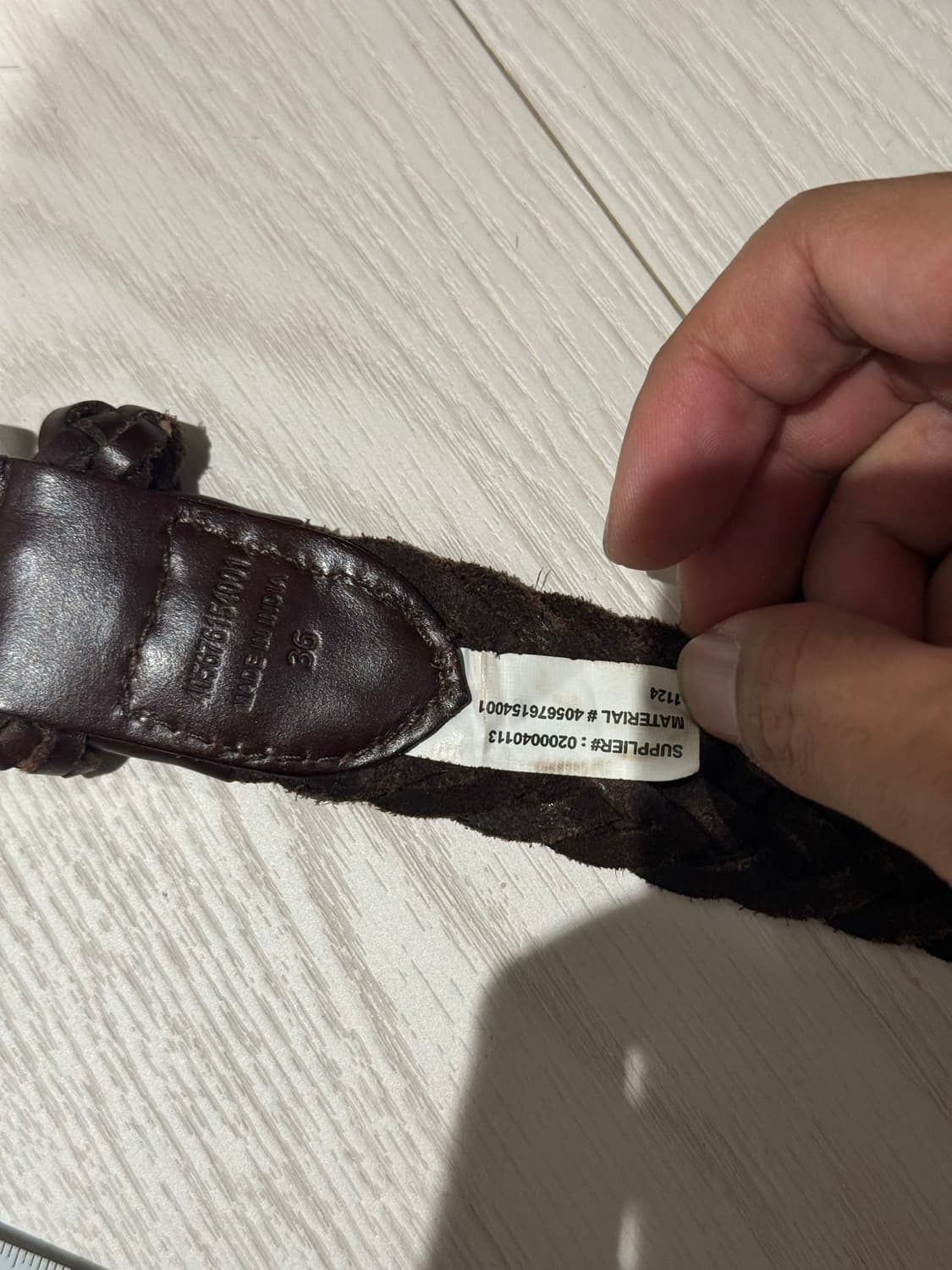 폴로 랄프로렌 위빙 벨트 브라운 상품이미지3