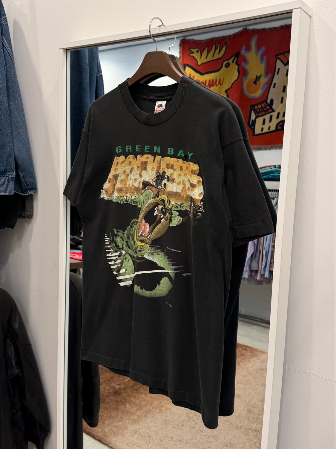 90s Fruit of the loom NFL 워너브라더스 TAZ 티셔츠 상품이미지1