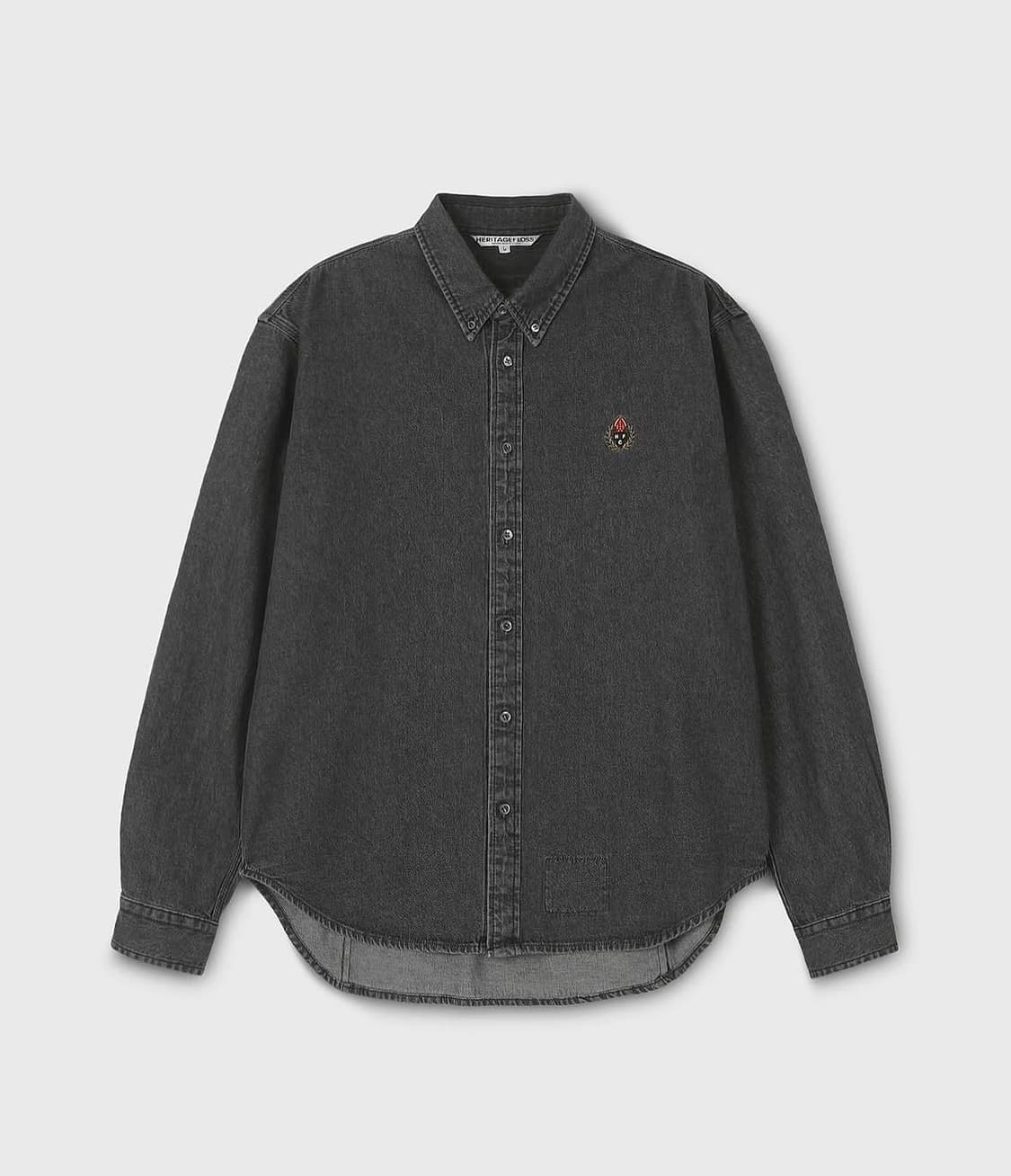 헤리티지플로스 흑청 데님셔츠 팝니다 상품이미지1