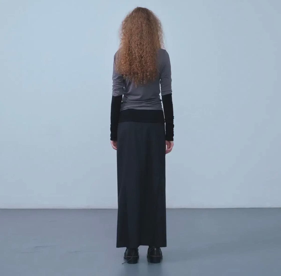 리포스 repos 백 플리츠 맥시 스커트 상품이미지2