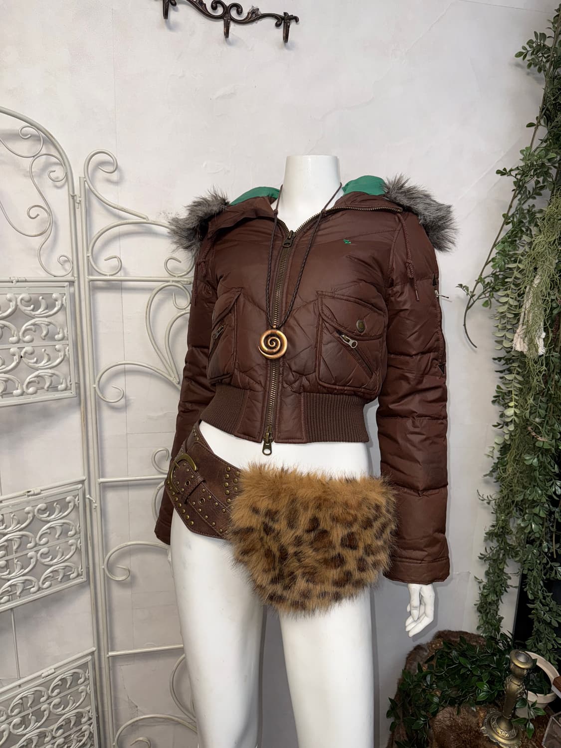 Abercrombie brown wolf jaw puffer jk 상품이미지6