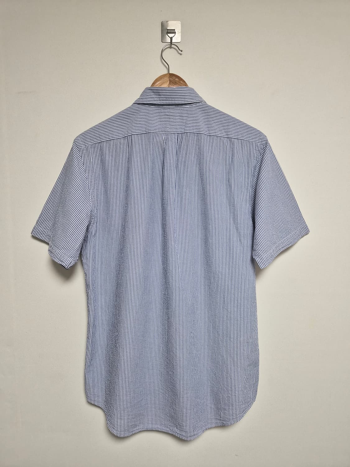 폴로랄프로렌Polo 스트라이프 시어서커 반팔 셔츠 M - S398 상품이미지2