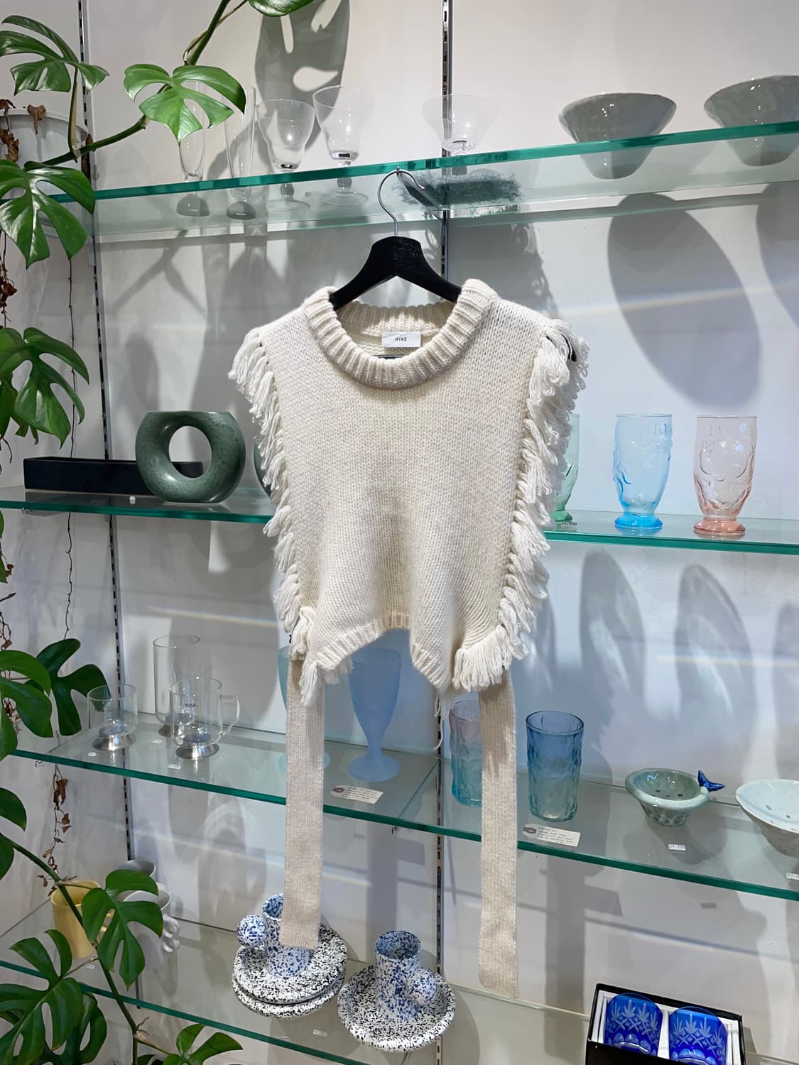 HYKE knit vest 상품이미지5