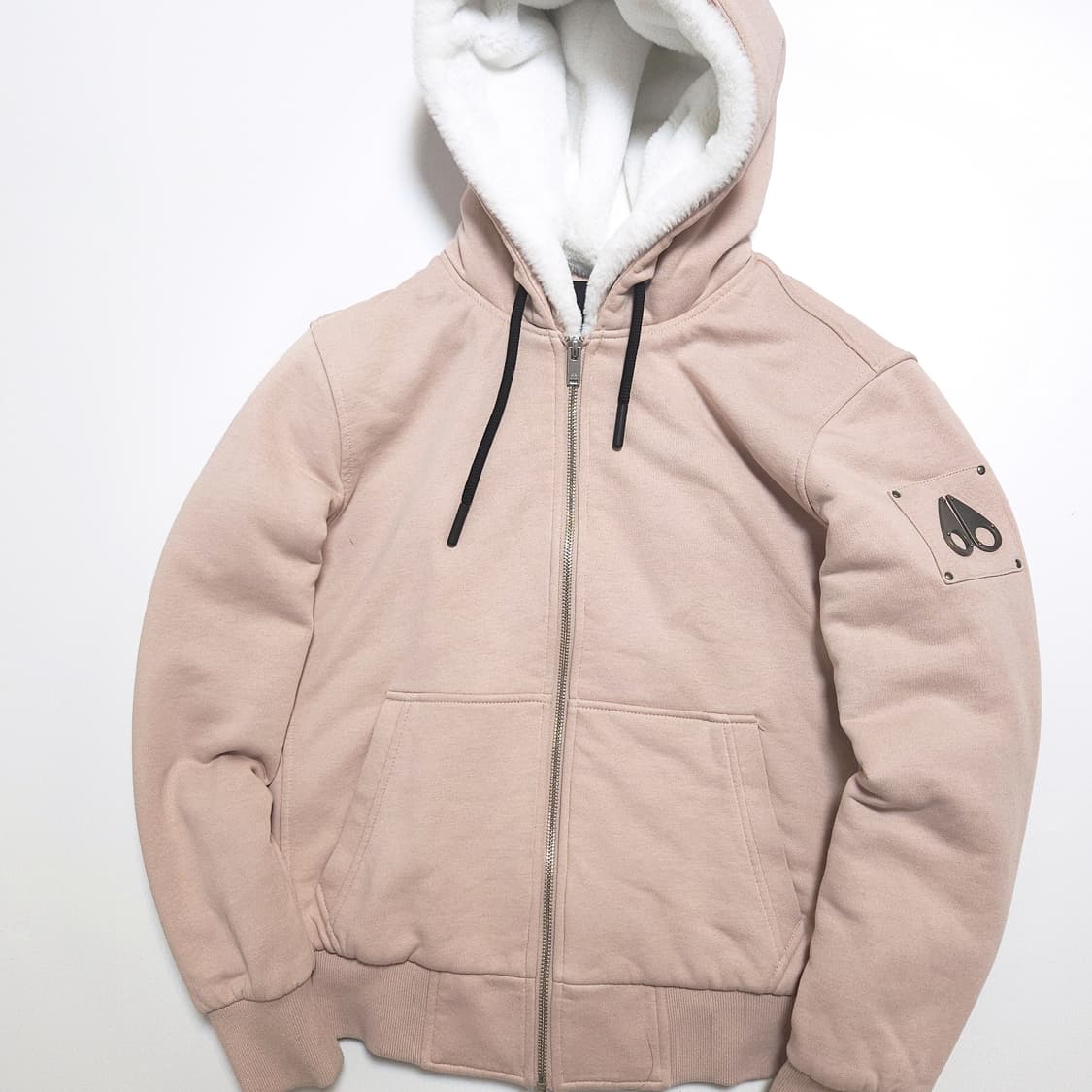 무스너클 우먼 버니스웨터 후드 집업 자켓 로즈 상품이미지3