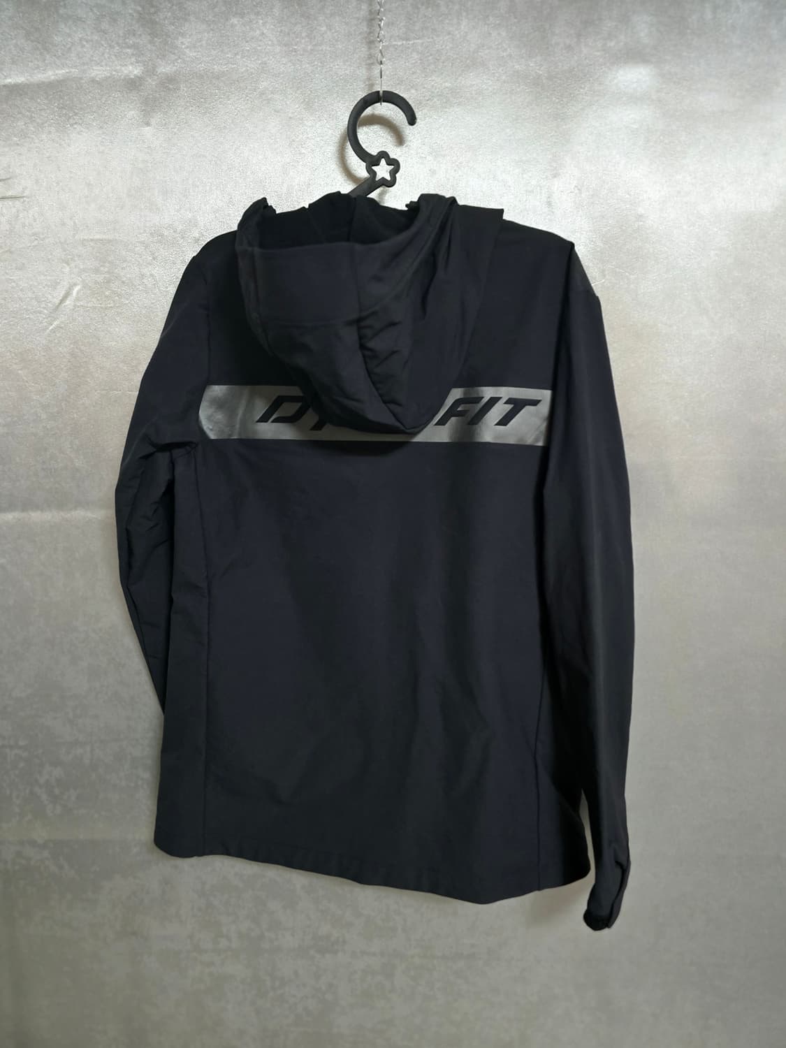 다이나핏 트레이닝 후드 바람막이 블랙 상품이미지3