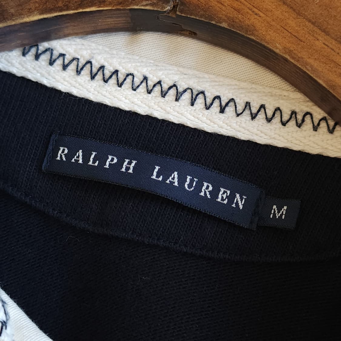 폴로 랄프로렌 카라티 맨투맨 럭비 스웻셔츠 닻 로고 컬러블록 M 상품이미지10