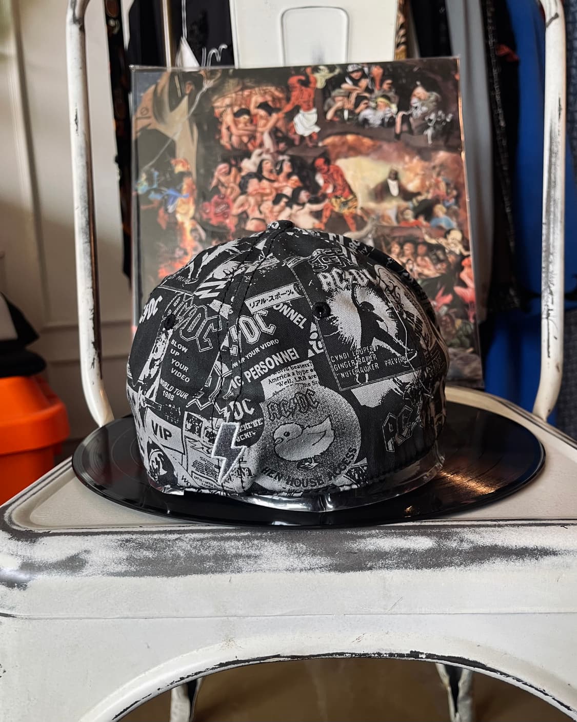 2000s AC/DC Official Collage Print Cap 상품이미지8