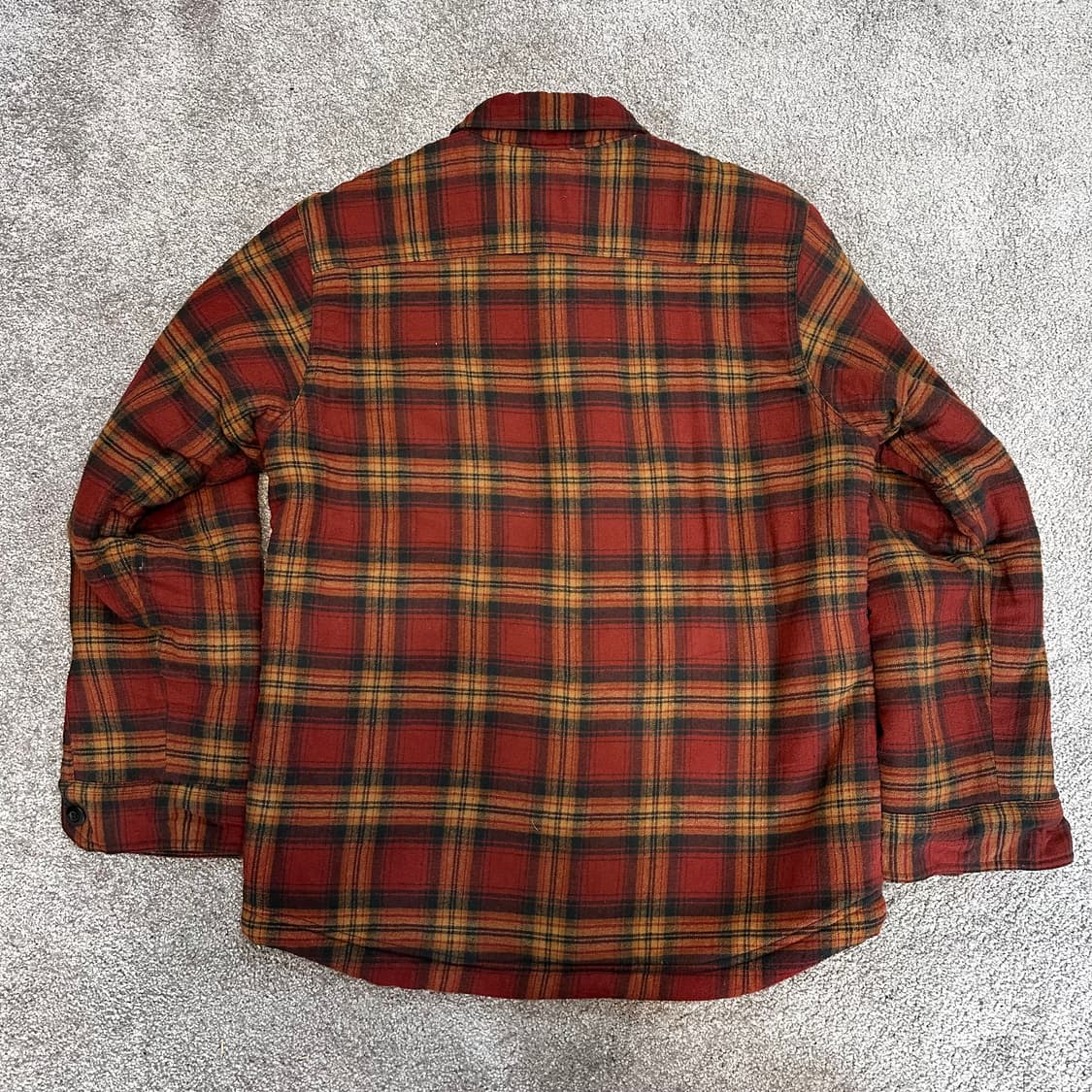 빈티지 브라운 체크 쉐르파 셔츠(자켓)M 상품이미지8