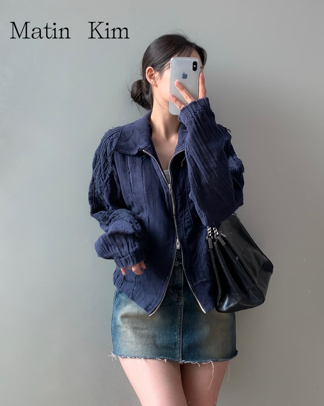 마뗑킴 러프 봄버 자켓 상품이미지2