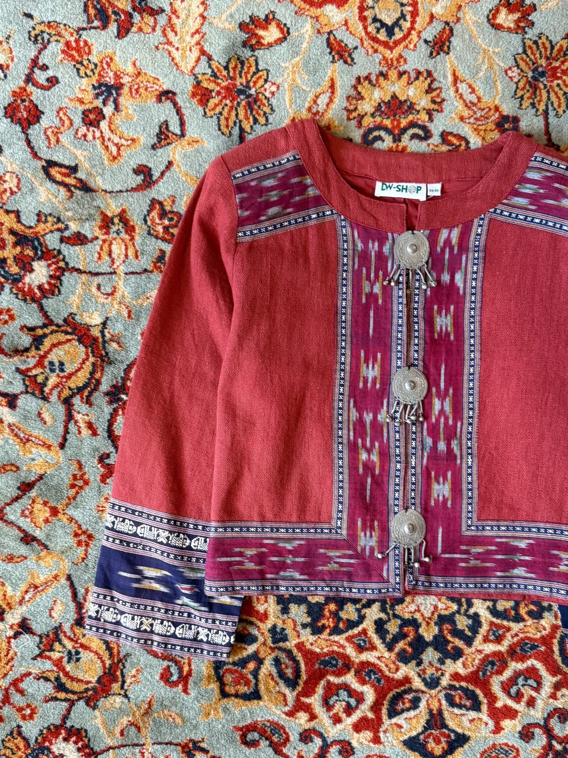 100% Linen Indian Navajo Jacket 0047 상품이미지3
