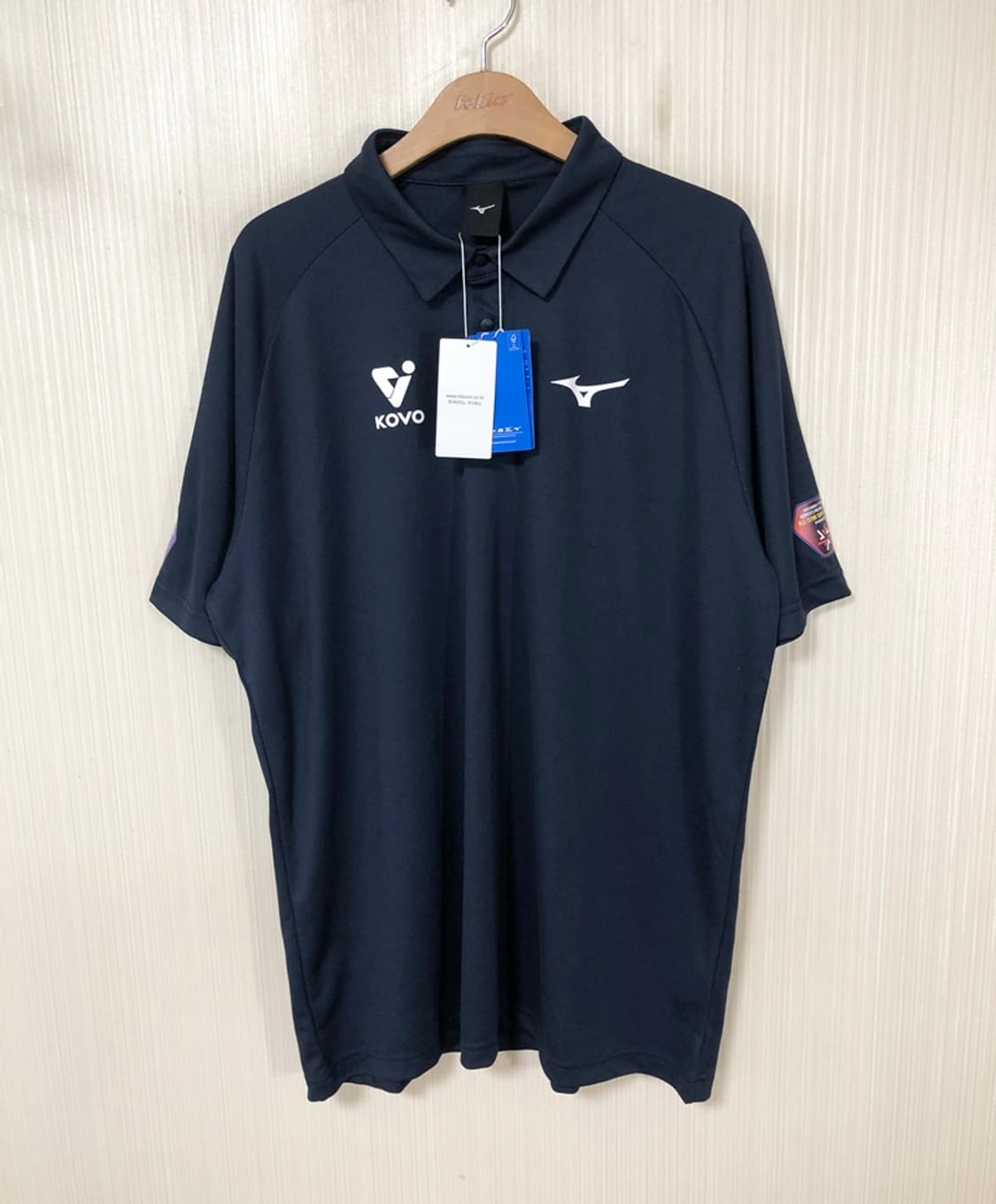 미즈노 2025 KOVO 슈퍼매치 폴로티셔츠 4XL(120) 상품이미지1