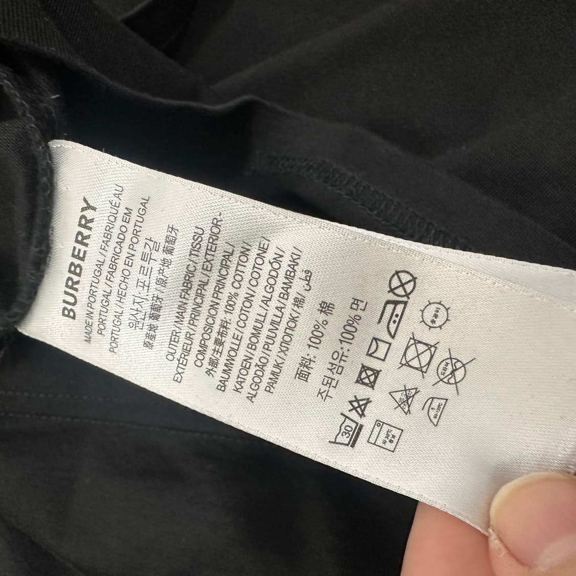 버버리 호스페리 여성 반팔티셔츠 블랙 S 상품이미지7