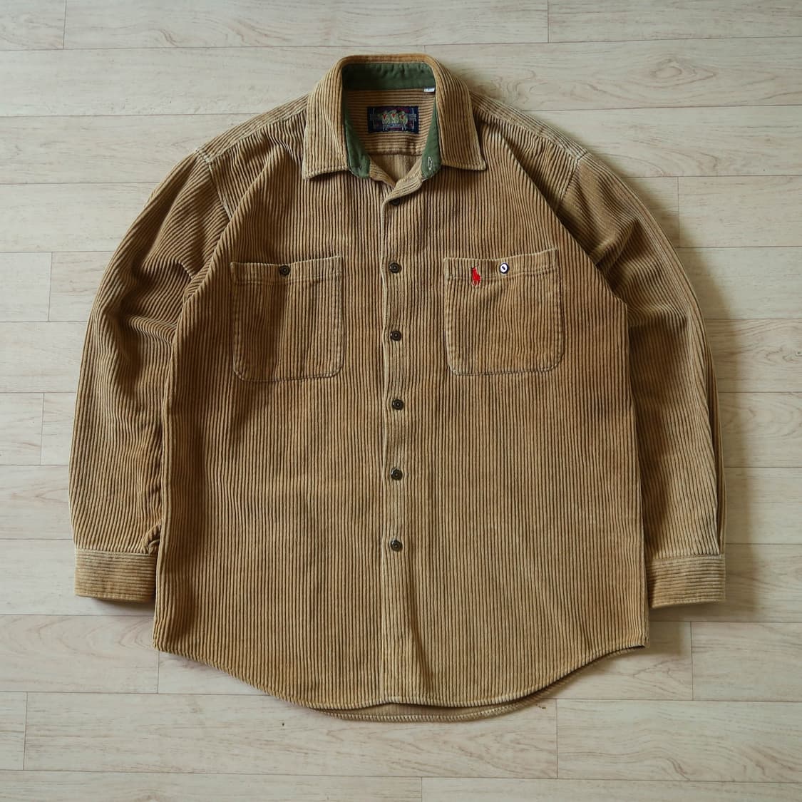 빈티지 90s 폴로 랄프로렌 코듀로이 투 포켓 셔츠 상품이미지1