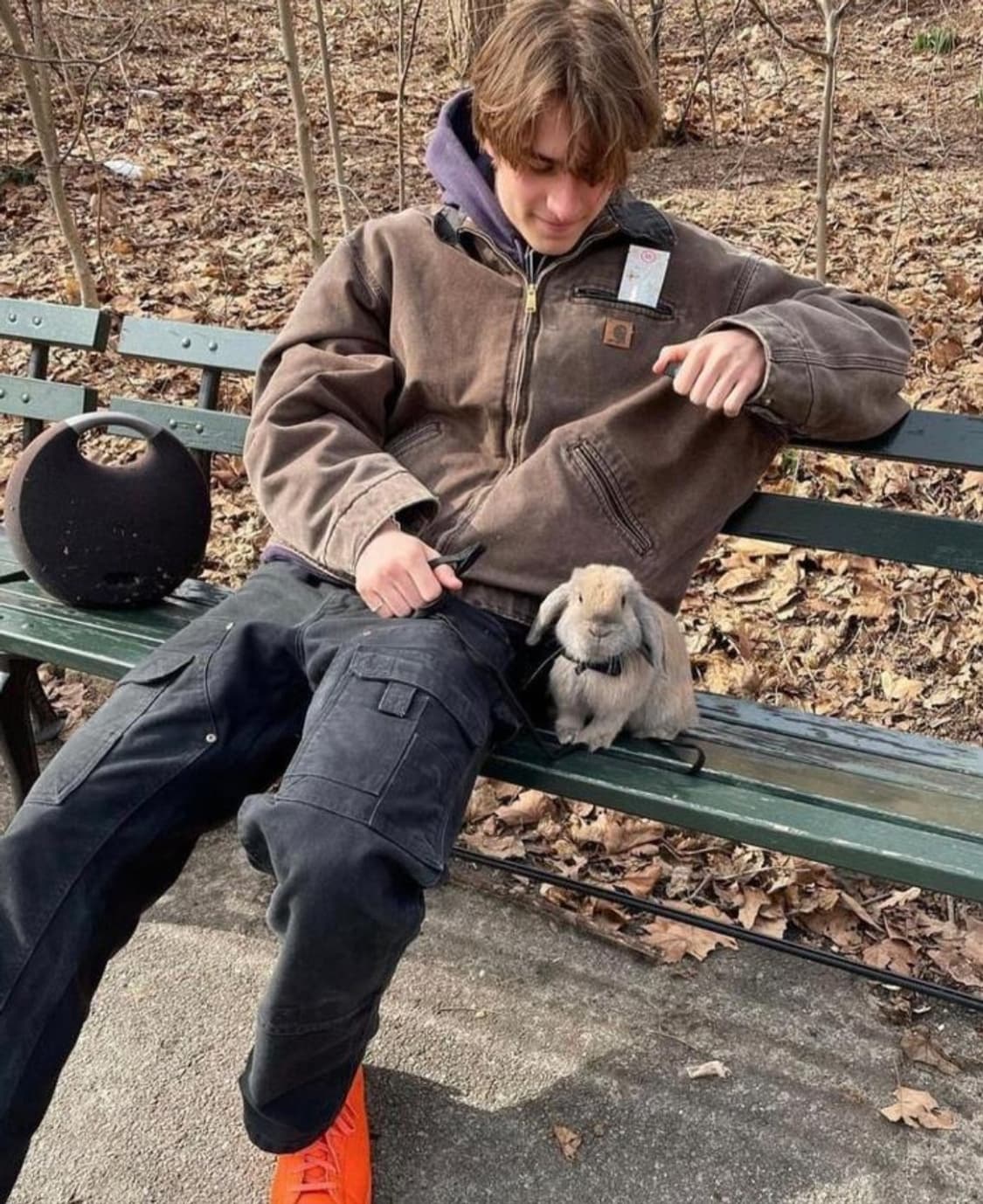 [빈티지] 칼하트 j14 구형 산타페 wet 연브라운 m사이즈 상품이미지8