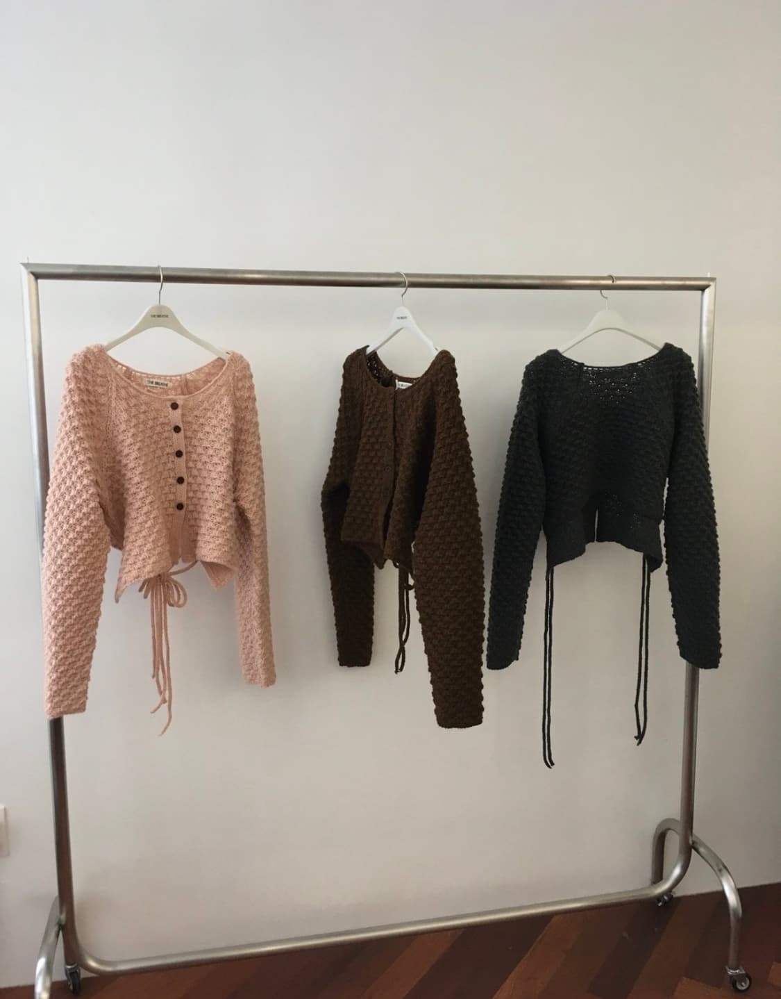 브리드 그레이프 울 가디건 (pink) 상품이미지6