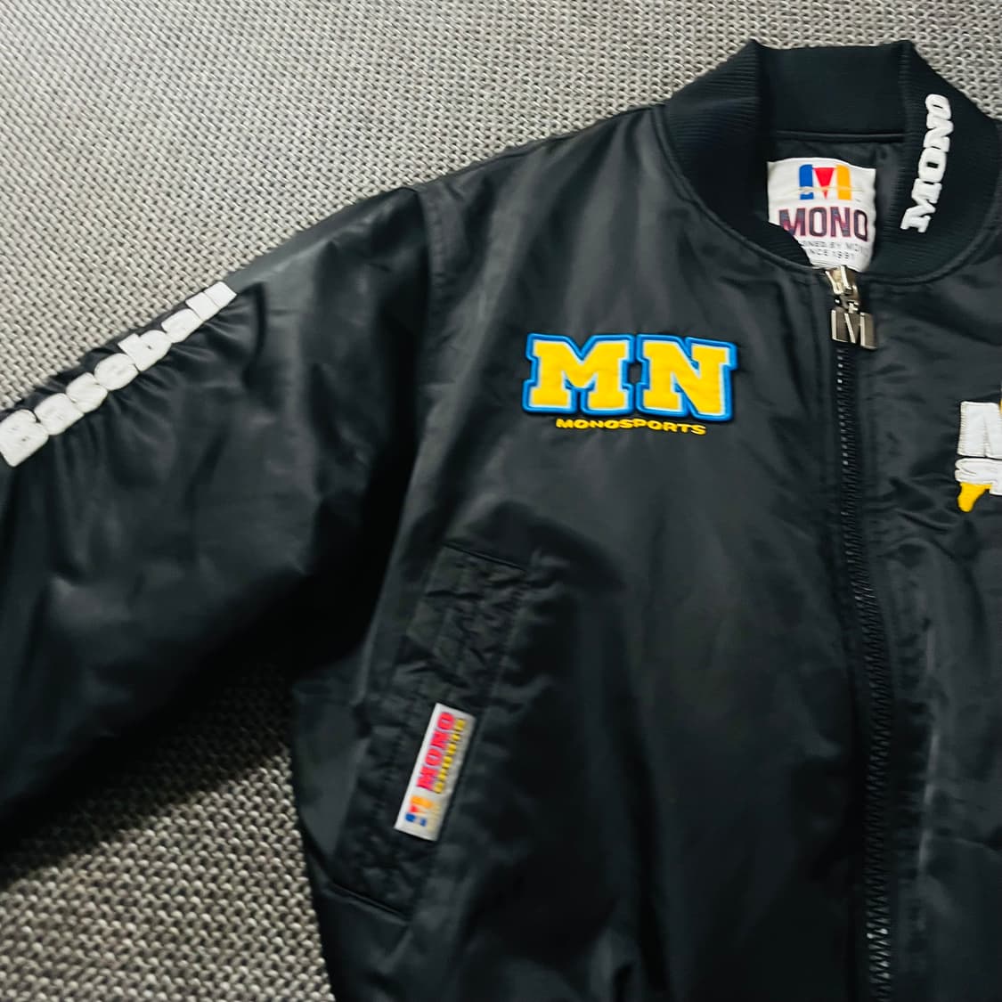 90s vintage mono 올드스쿨 야구잠바 상품이미지3