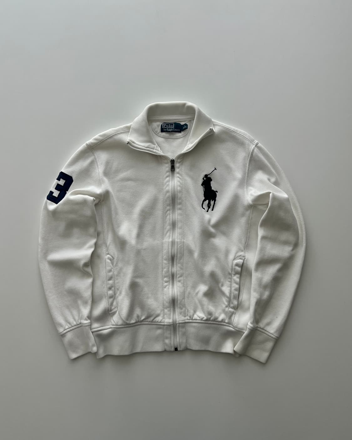 폴로 랄프로렌 화이트 집업 자켓 s 상품이미지1