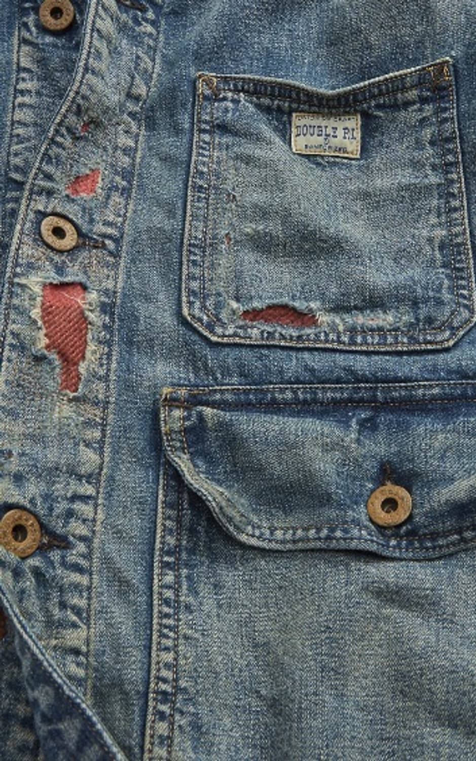 RRL 더블알엘 23FW 리페어드 캠튼 데님 워크 자켓 L사이즈 신품급 상품이미지1