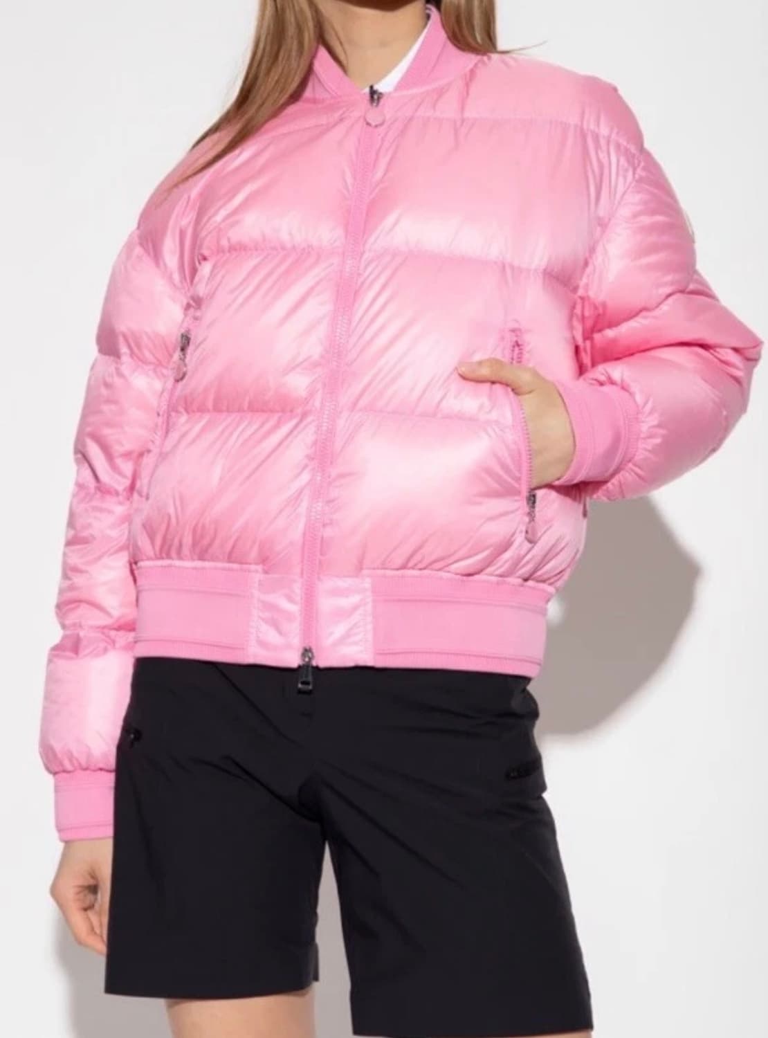 몽클레어 몽클레르 Merlat 다운 봄버 숏패딩 핑크 2 상품이미지2