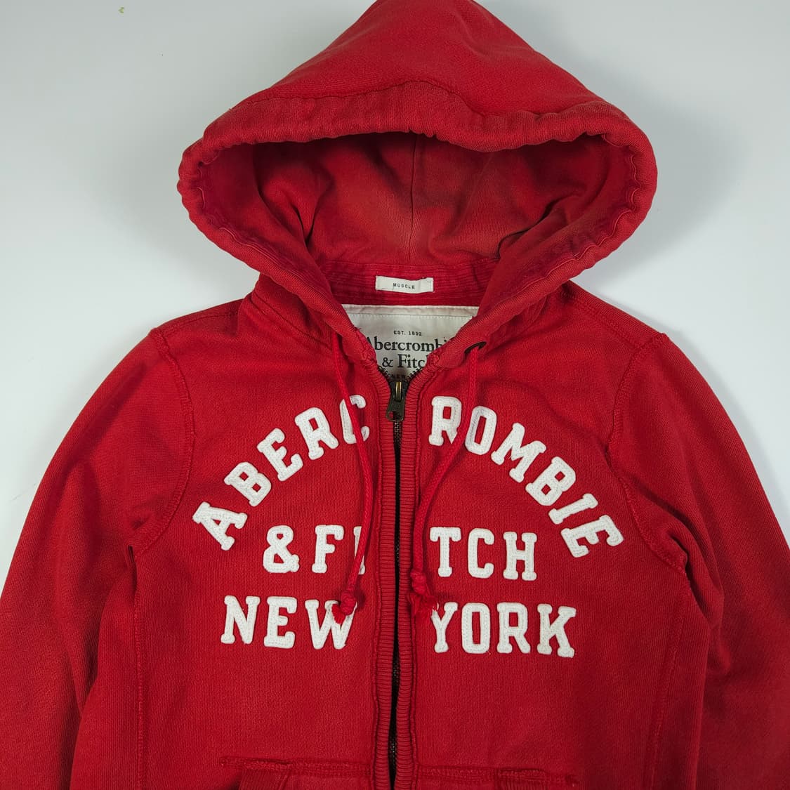 아베크롬비 후드집업 레드 상품이미지2