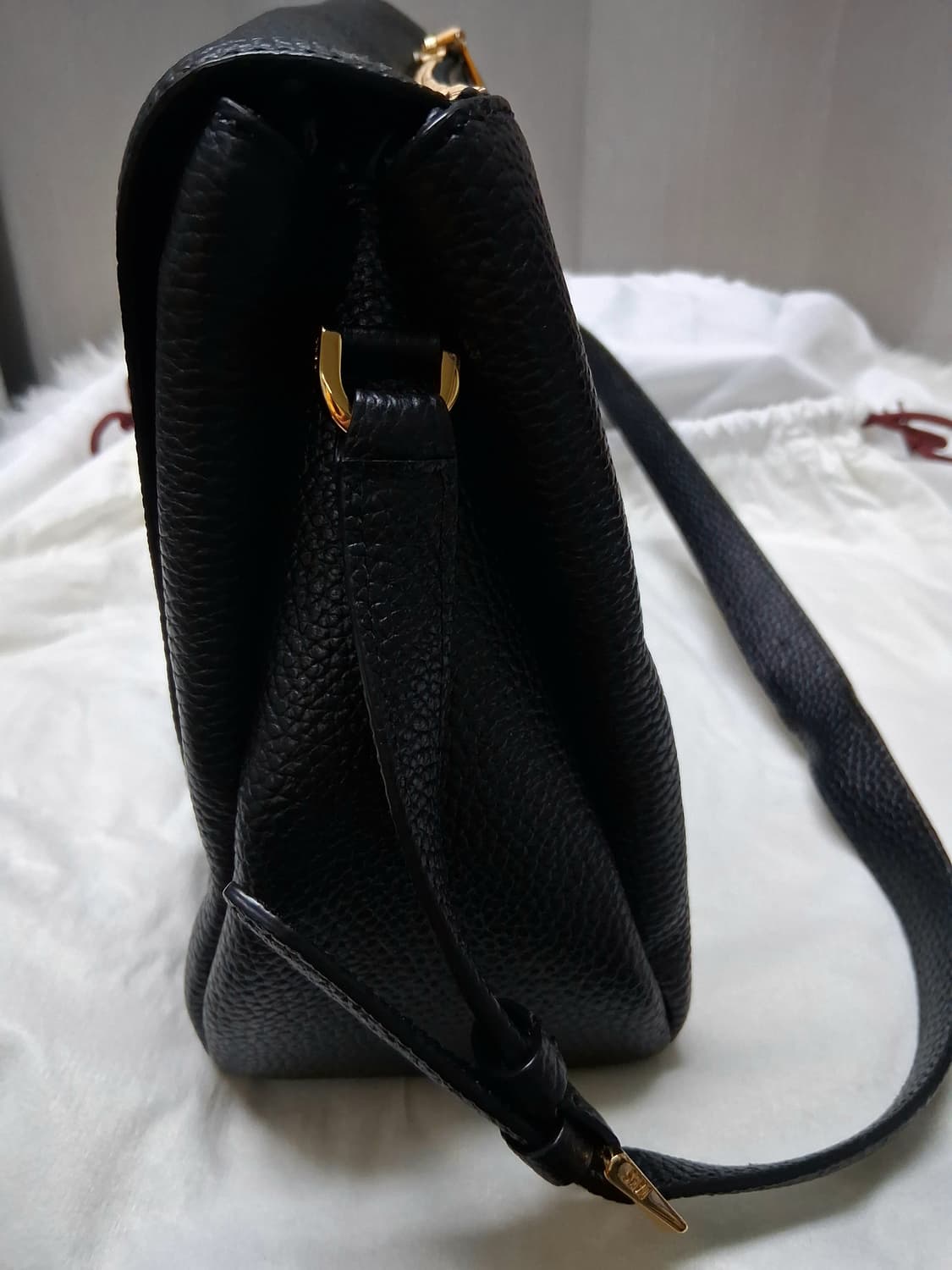 닥스 블랙 가죽 DD로고 크로스백#새상품  상품이미지3